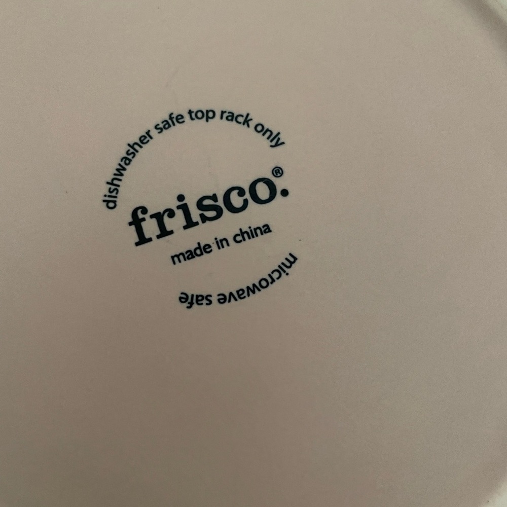 FRISCO White Ceramic Dog Bowl with Bone Design - Picture 4 of 4